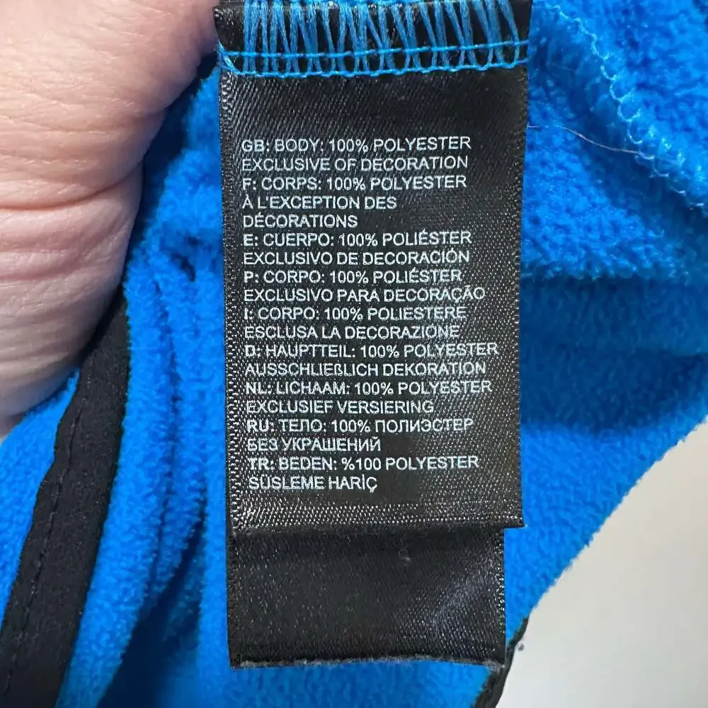 The North Face Men's TKA Glacier Snap-Neck Pullover Fleece Blue/Black